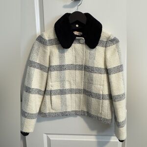 Tory Burch  Wool/Polyester/Acrylic/Alpaca/Sheep Bomber Jacket. Size 2